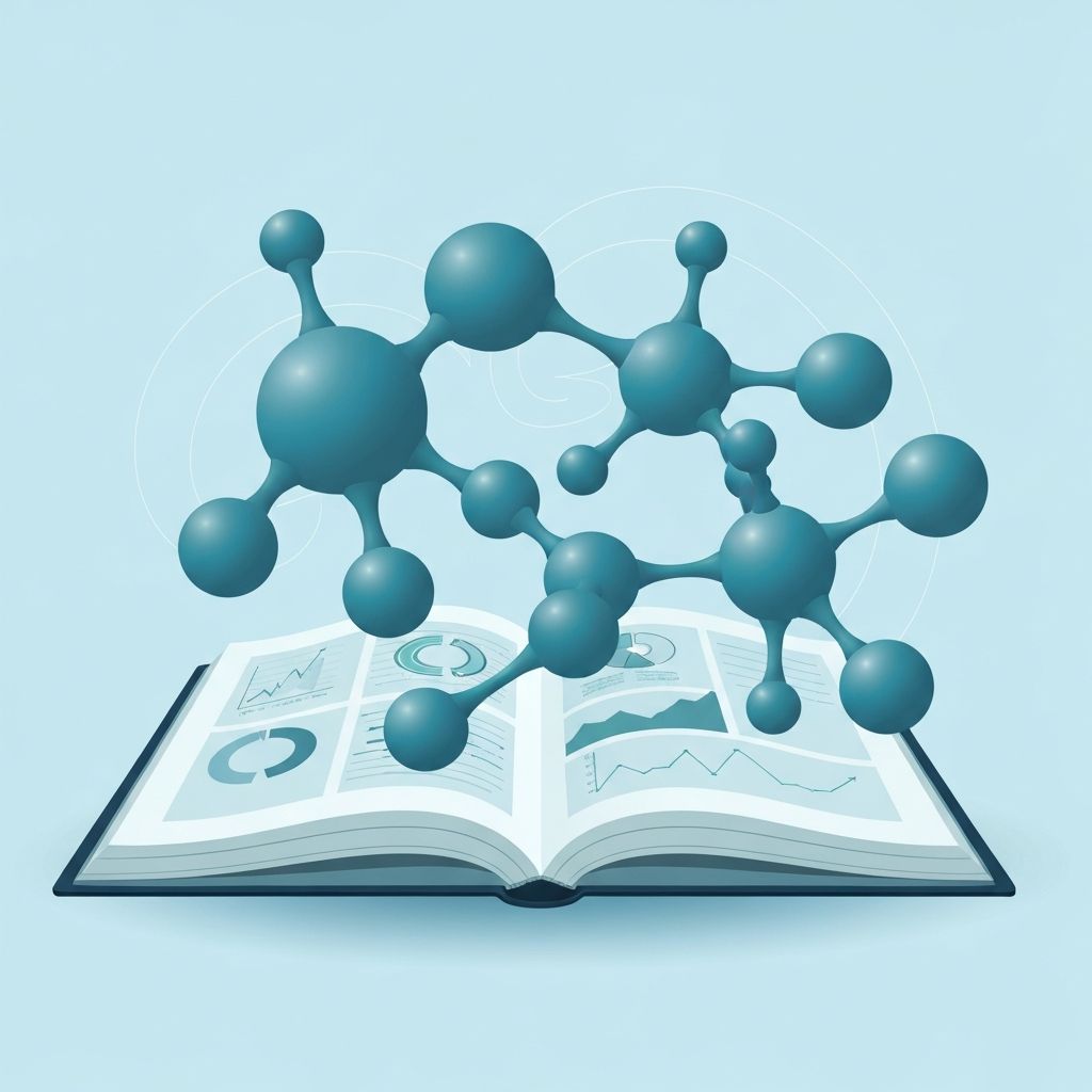 Symboliczna ilustracja badań naukowych nad witaminami